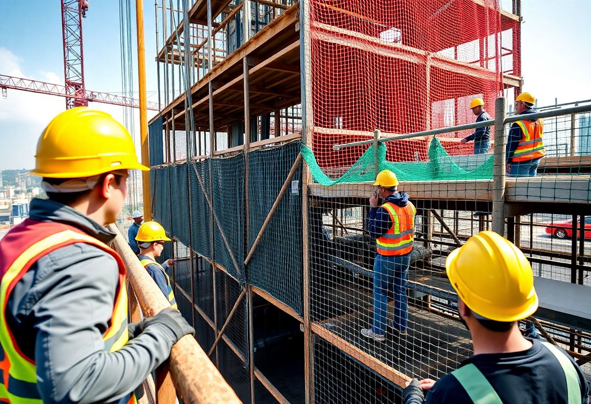 "Filets de sécurité pour les chantiers : garantir la protection des travailleurs"